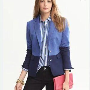 Banana Republic Blue  Colorblock Jacket - 14
